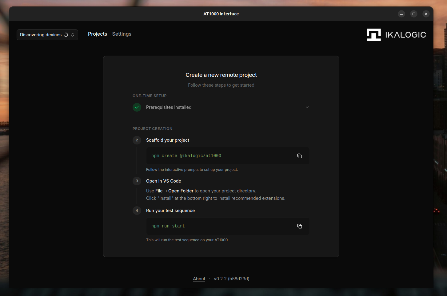 AT1000-Interface GUI